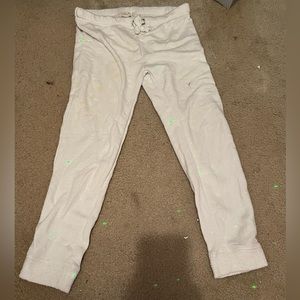 White Cotton-Like Pants
